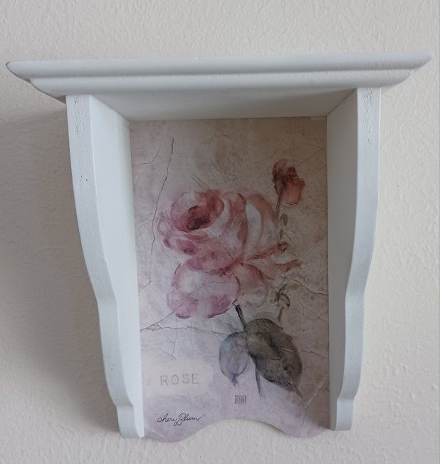 Cheri Blum "Rose" wall hanging shelf