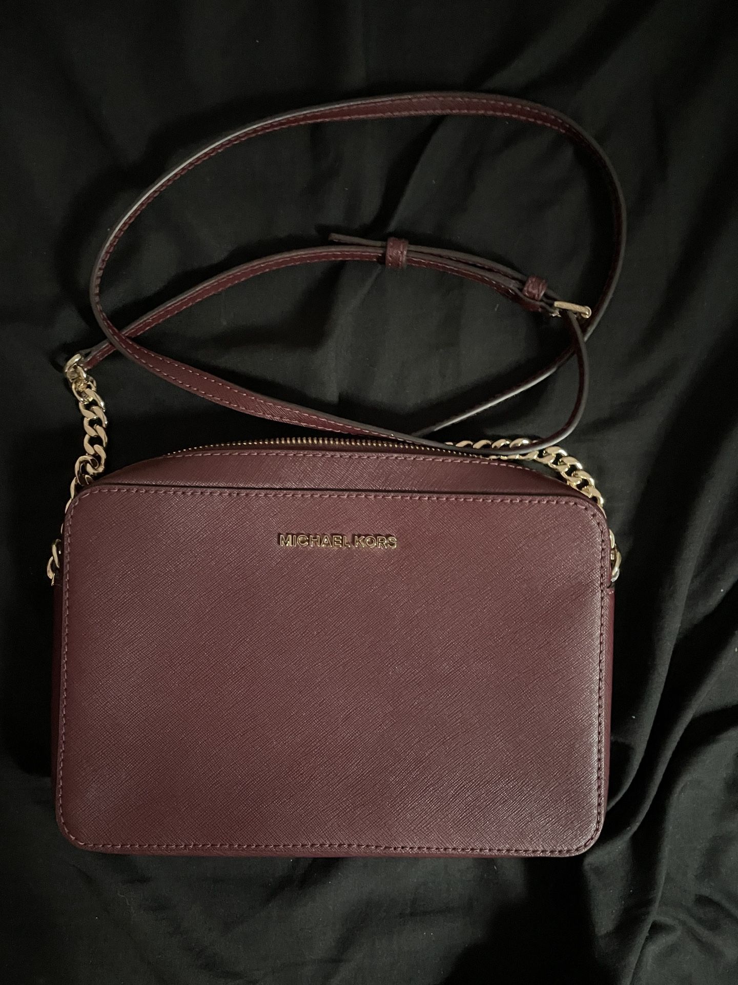 Burgundy Michael Kors Crossbody purse
