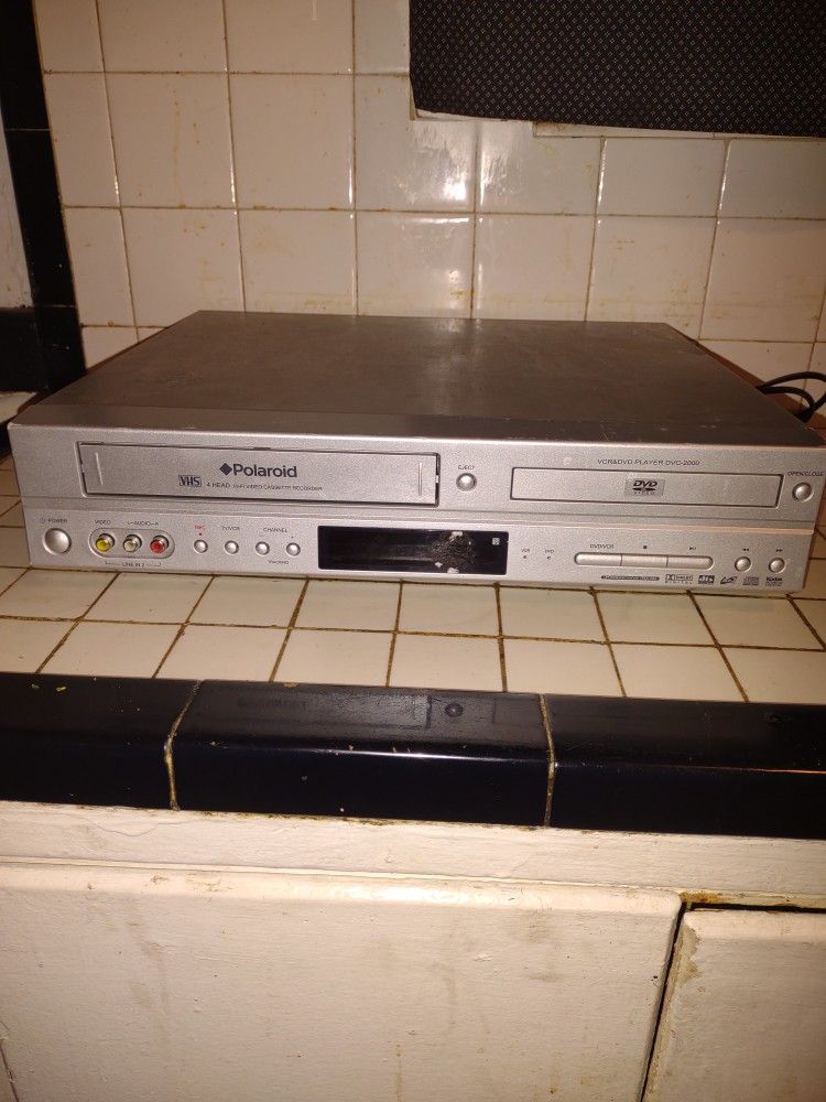 Polaroid DVC-2000 VCR & DVD Player 4 Head Hi Fi Combo VHS Recorder (Tested)

