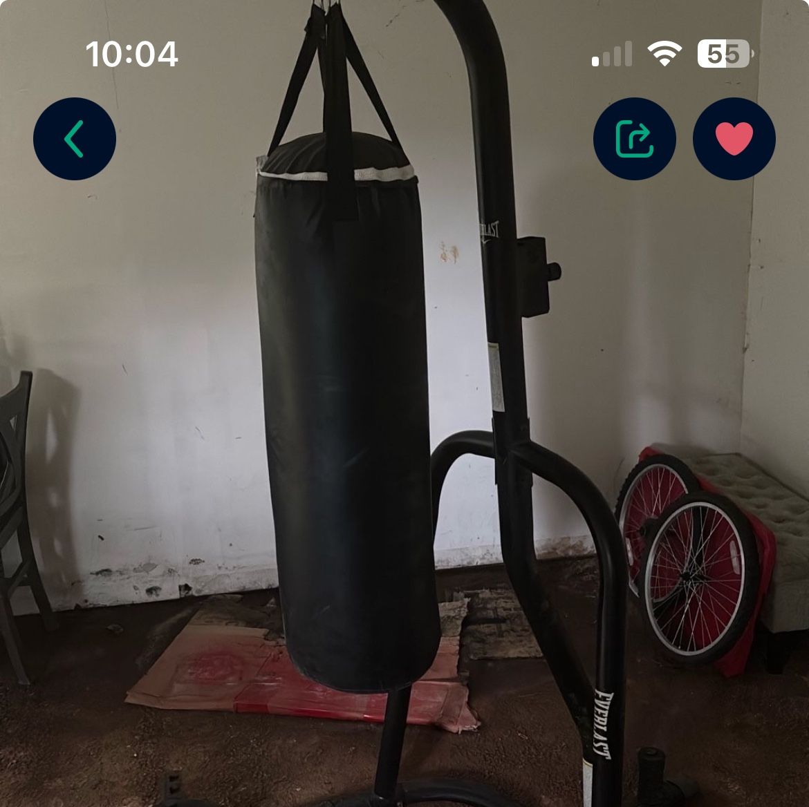 Punching Bag With Stand And Weights