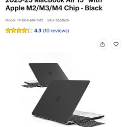 MacBook case for 2023 through 2025, MacBook Air 15 inch