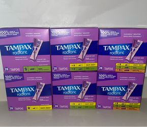 Tampax Radiant - $6 each
