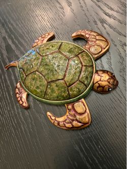 A sea turtle
