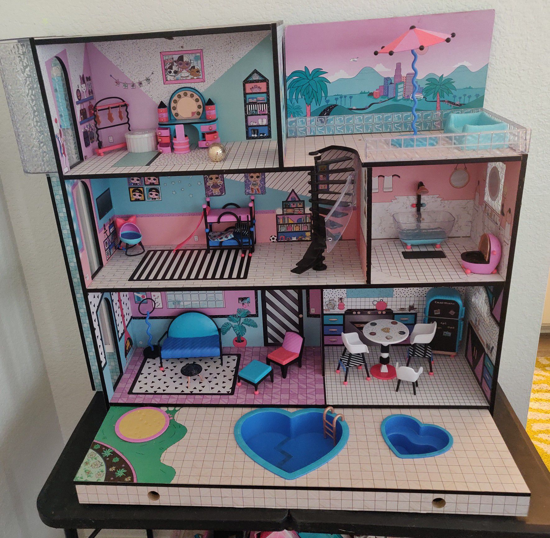 LOL Surprise wooden doll house