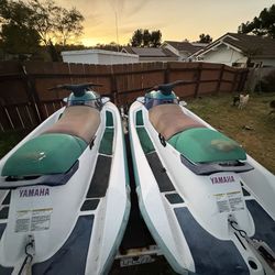 Two waverunners with trailer