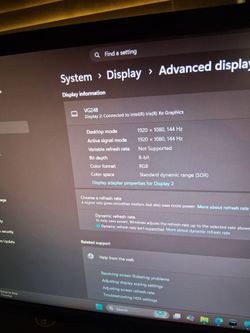 144hz 1ms ASUS GAMING MONITOR