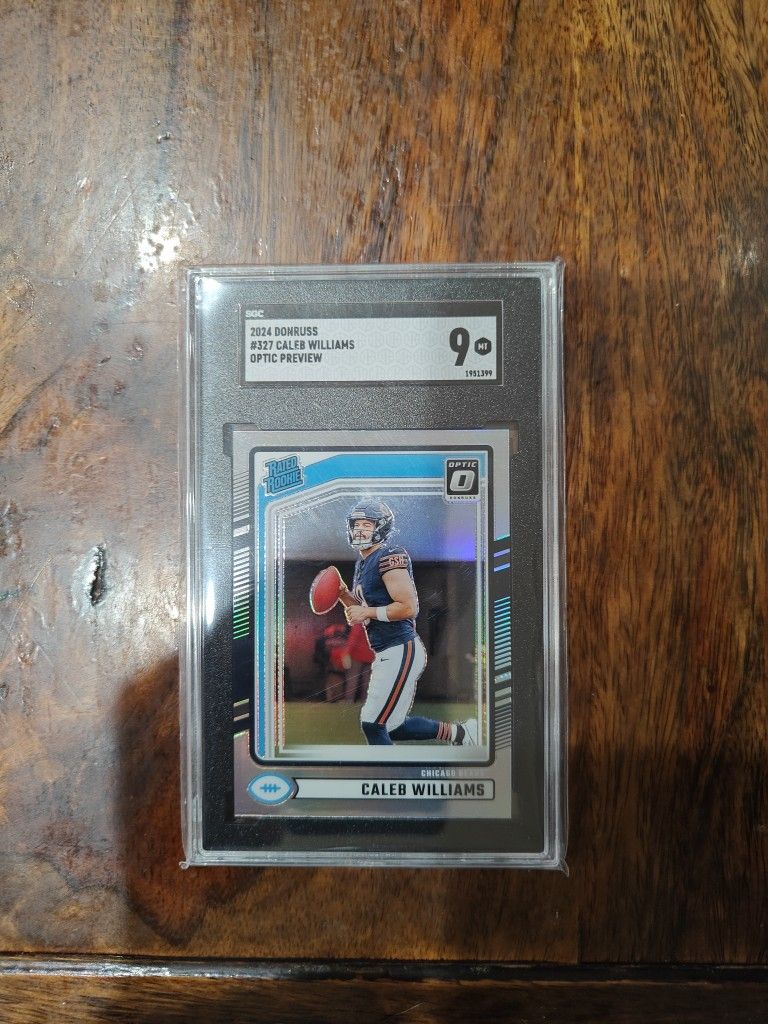 2024 Panini Donruss Caleb Williams Silver Optic Rated Rookie SGC 9
