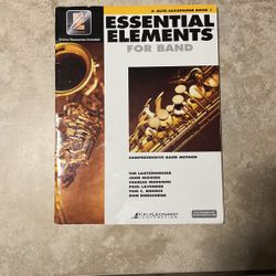 Alto Saxophone Book 1 Essential Elements For Band