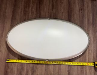American Fluorescent Oval Ceiling Light Fixture 32in