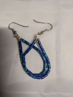 Lapis dangle earrings