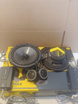 KICKER 1 PAIR 6.5" 300 WATTS COMPONENT SET WITH CROSSOVER CAR SPEAKER