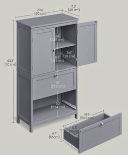 Floor Storage with 2 Drawers and 2 Doors