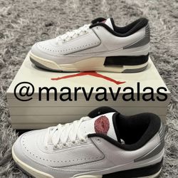 Jordan 2/3 Black Metallic Silver. Mens 10