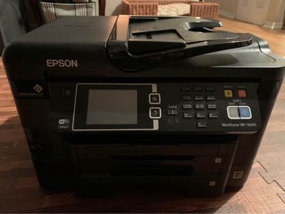 Epson WorkForce WF-3640 Wireless Color All-in-One Inkjet Printer with Scanner and Copier