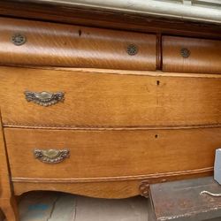 Vintage Antique Dresser W/ Vintage Hardware 