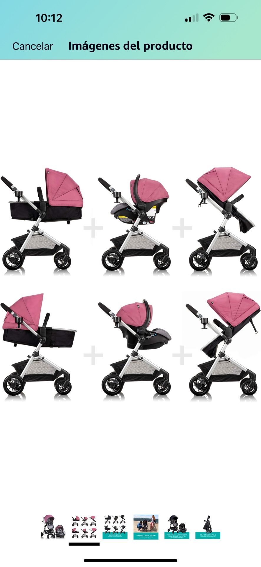 Evenflo Pivot Modular Travel System With SafeMax Car Seat Only