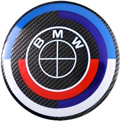 Bmw real carbon fiber hood emblem, trunk emblem 72mm/84mm