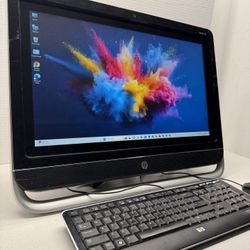 HP Pavilion 23, Touchscreen, AMD A6-5200 With radeon Graphics 2.00 GHz 8 GB RAM 128 GB SSD Wireless WiFi Webcam DVDRW SD Card Reader Windows 11 Pro 