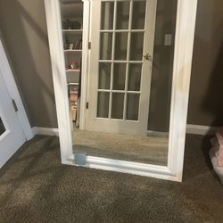 Large White Mirror