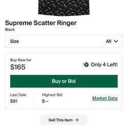 Supreme Scatter Ringer Used Once
