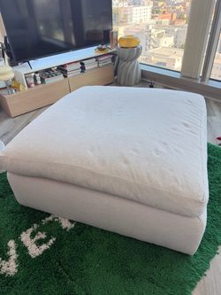 Cloud Ottoman white
