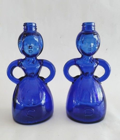 Vintage Merry Maid Lady Shakers