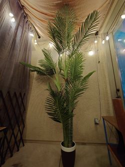 7 ft tall artificial palm tree