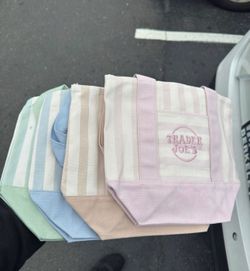 Trader Joe's, limited mini tote bags, all colors.