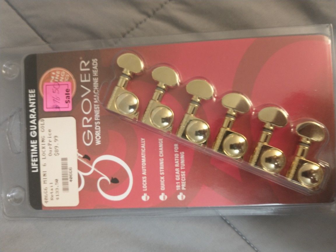 Gold Grover Locking Tuners