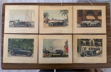 Henry Austin Clark, Jr., Vintage Automobile Lithographs