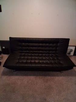 Pleather futon