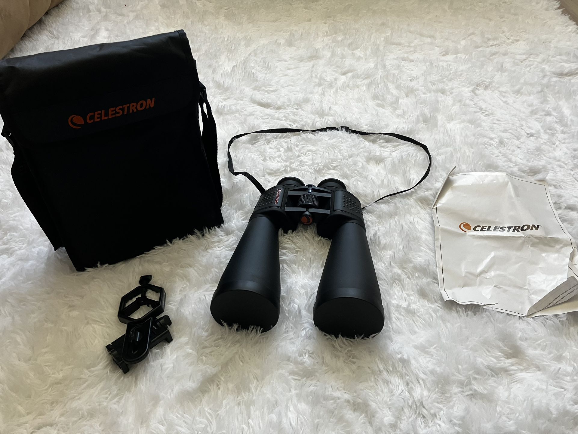 Celestron Binoculars + Smartphone Adapter- PLEASE READ
