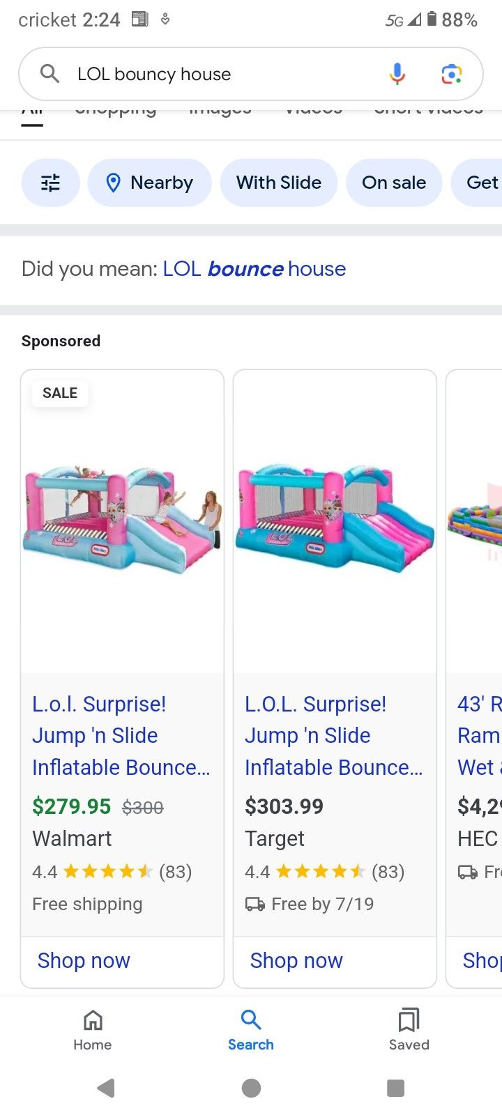 LOL Full Size Bounce House