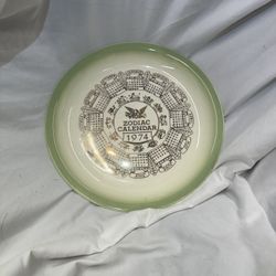  ⸻  ✨ Vintage 1974 Zodiac Calendar Plate – Astrology Décor ✨