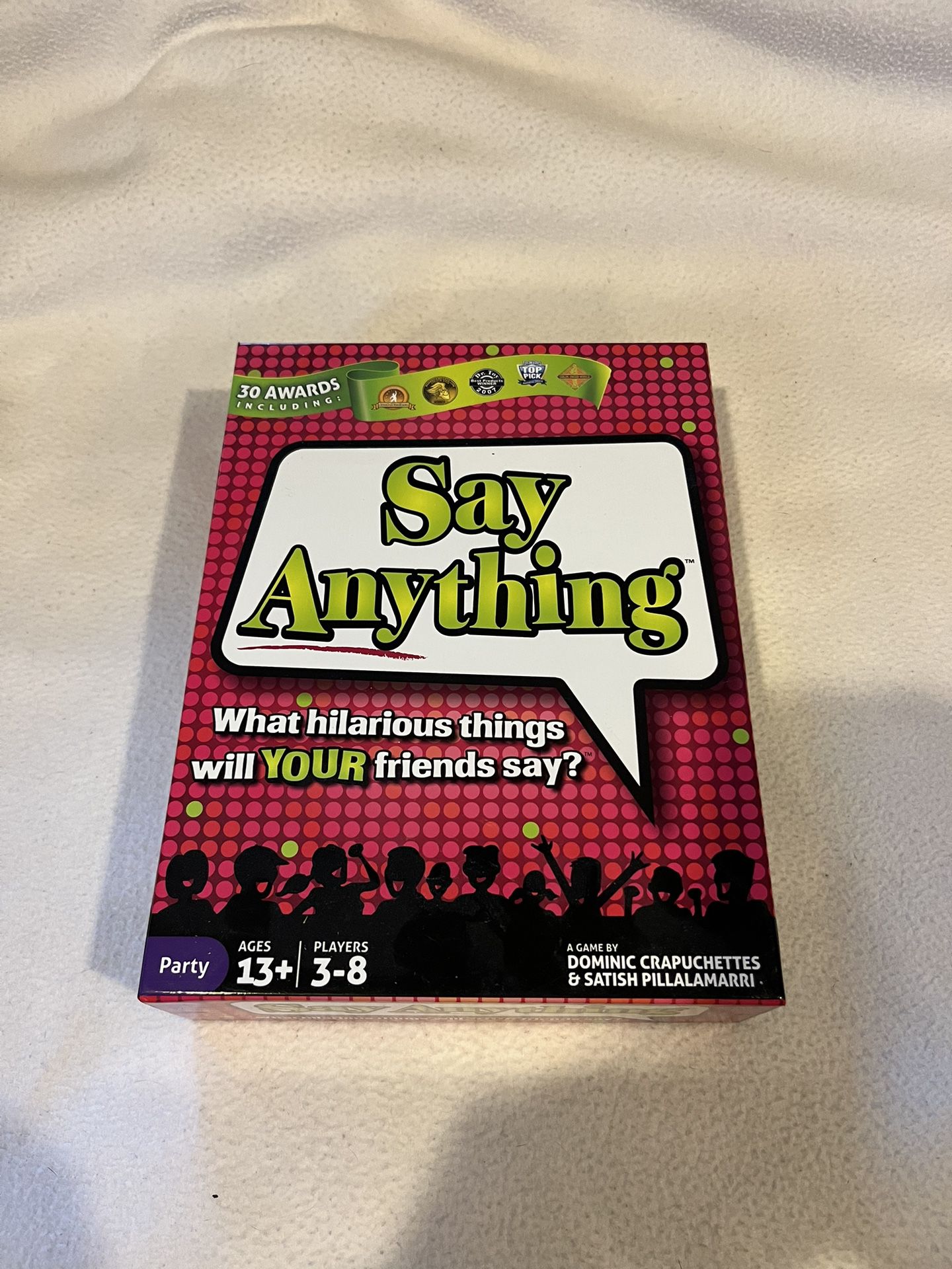 SAY ANYTHING Party Game Ages 13+ Family Friends Board Game
