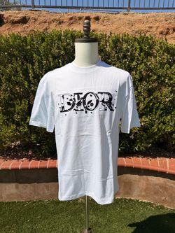 Dior White Graphic Logo T-Shirt