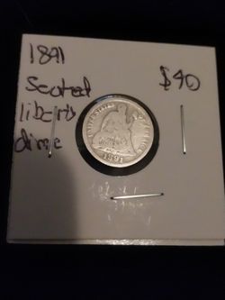 1891 Seated Liberty Dime