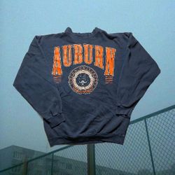 Navy Blue Vintage Auburn Crewneck