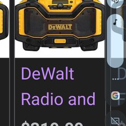 DeWalt 20v Job site  Radio 