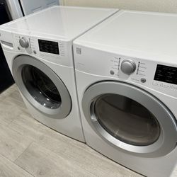 Kenmore Washer And Dryer Set White Working Good