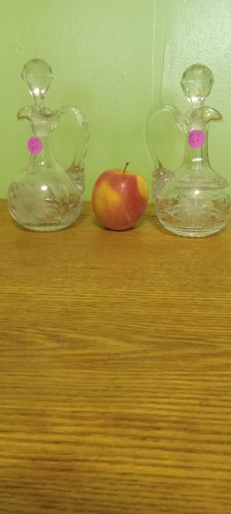 1920s Decantors Heavy !!! Lead Chrystal
