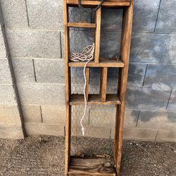 wooden plant gardening stand