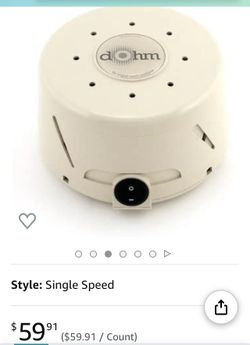 Marpac Dohm-SS Single Speed All-Natural White Noise Sound Machine, Actual Fan Inside, Tan