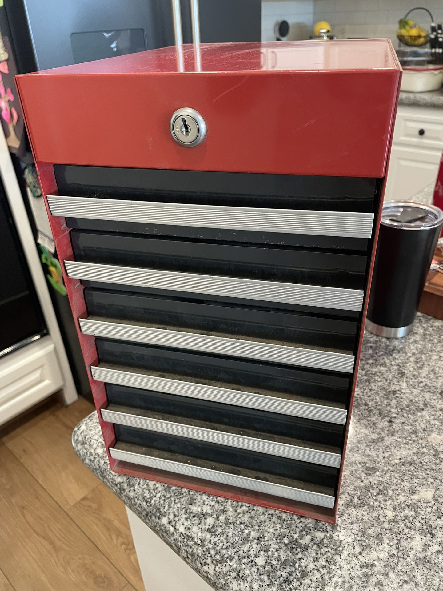 Craftsman 6 Drawer Side Tool Box with Original Keys