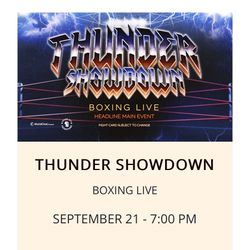 Boxing Thunder ShowDown - 4 Tickets 