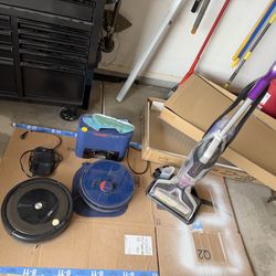Bissel Cordless Vacuum And 2 Robot Vacuum