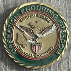 New Operation Enduring Freedom USCENTCOM Military Challenge Coin