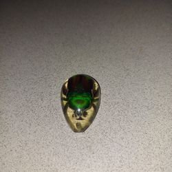 CABOCHON SCARAB BEETLE IN PEAR SHAPED RESIN WITH HOLE TO WEAR AS A NECKLACE 