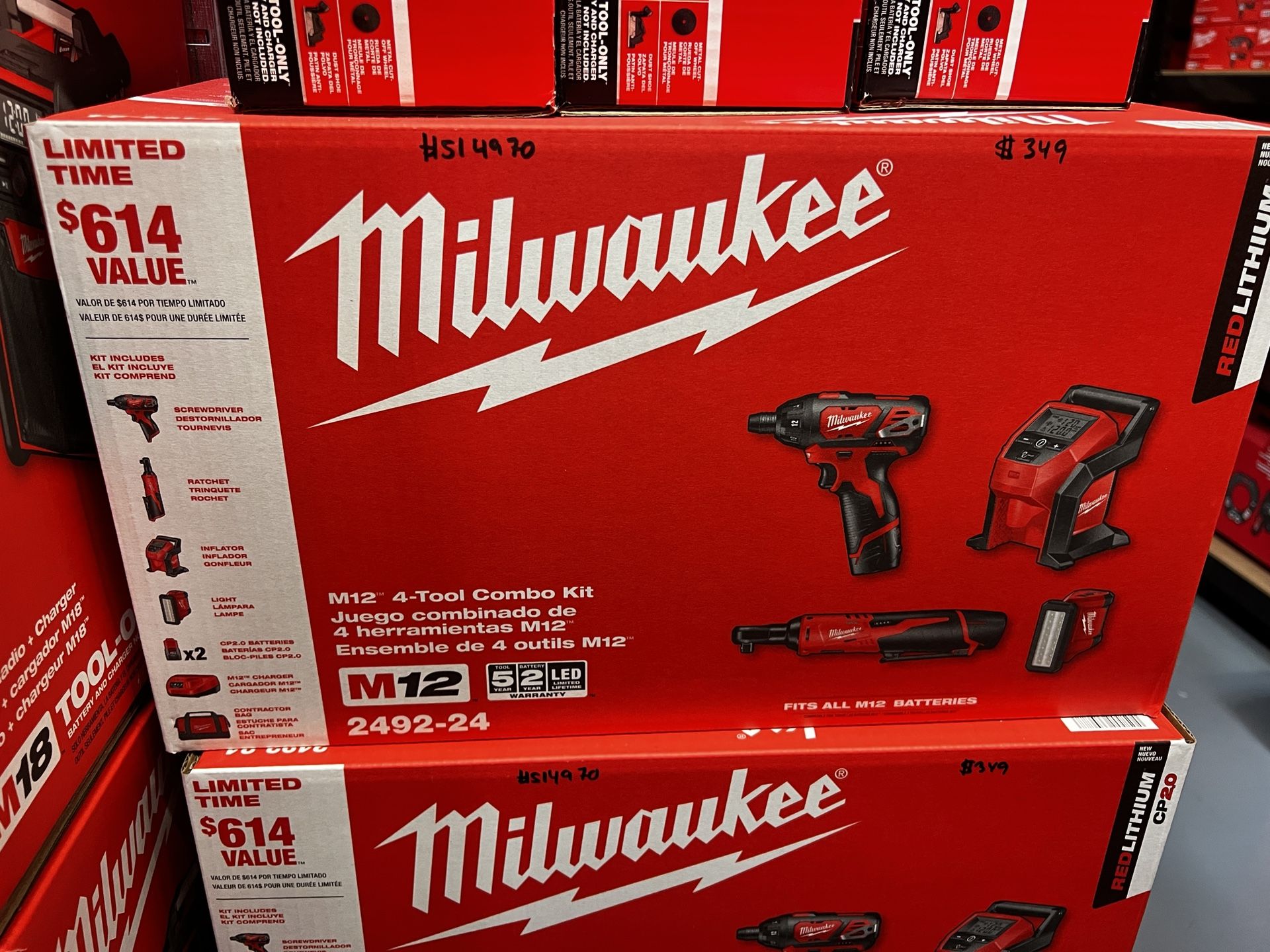 Milwaukee M12 4 Tool Combo Kit
