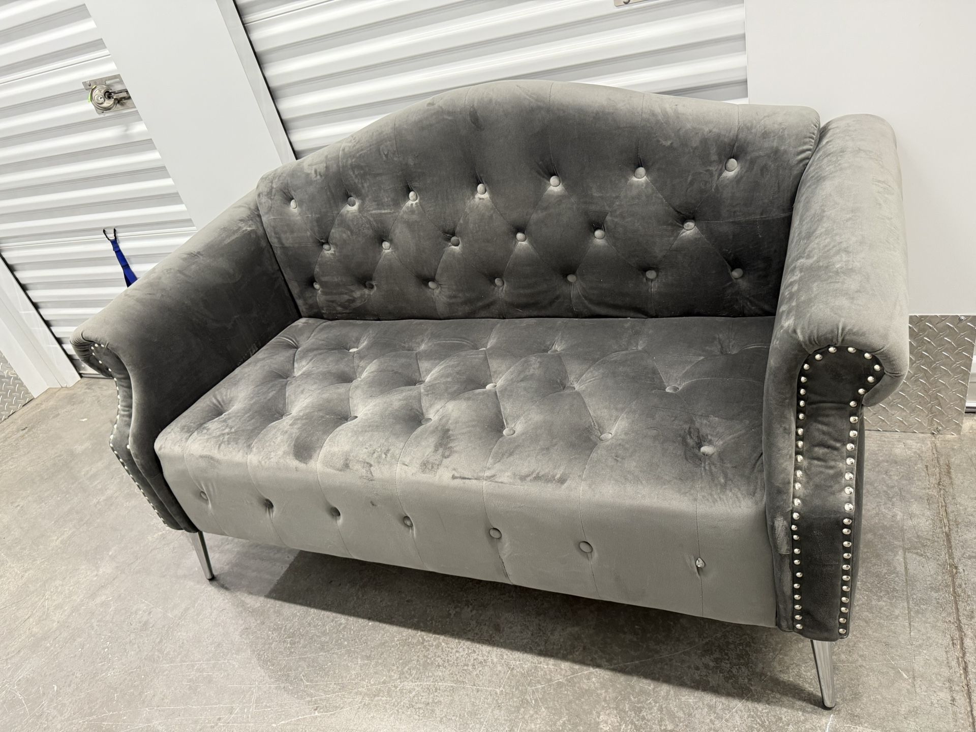 Grey Loveseat